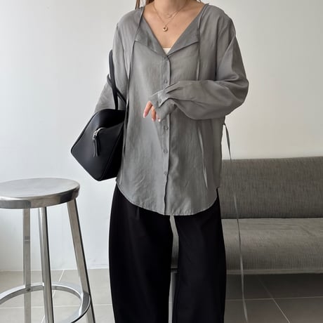 flat blouse (2color)