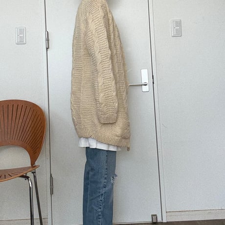 80’-90’ hand knit cardigan