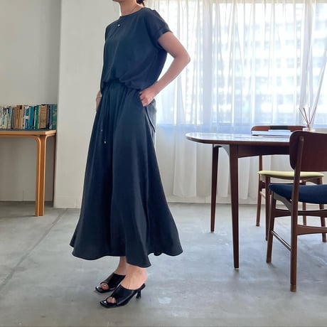 [Japan made] ruff long skirt (3color)