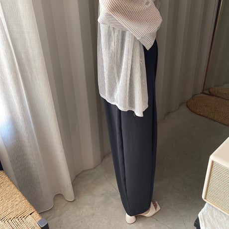 stretch chiffon volume pants (2color)
