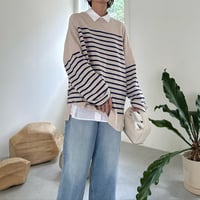 stripe box tops (3color)