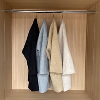[original] no collar shaggy middle coat (4color)
