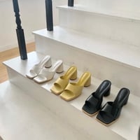 volume heel sandal (3color)