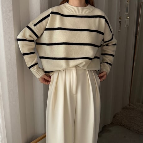 wool border knit（3color）