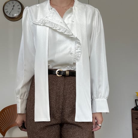 90’ tie blouse