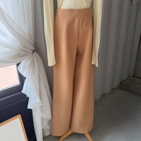 [dead stock] quilting wide pants