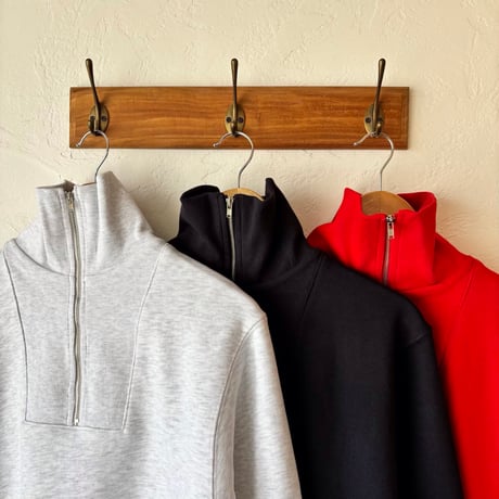 half zip sweat tops (3color)