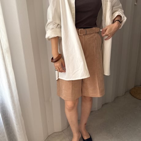suède half pants