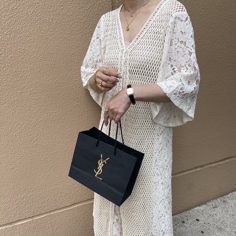 [original] crochet lace gilet (2color)