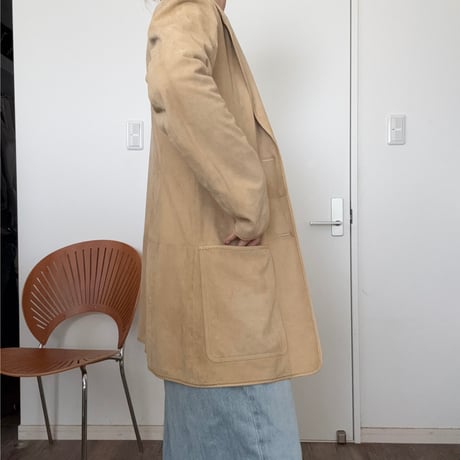 [LOEWE] suède long jacket