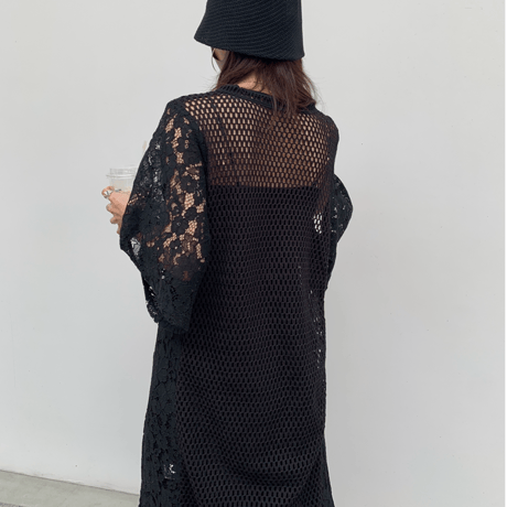 [original] crochet lace gilet (2color)