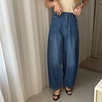 curve denim  pants (2color)
