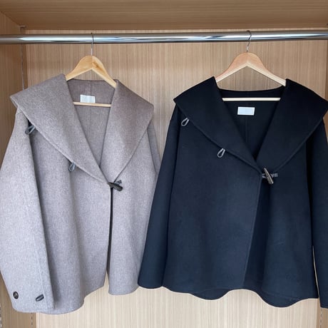[original] big shoulder short duffle coat (2color)[FL2254]