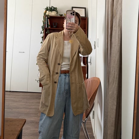 [LOEWE] suède long jacket