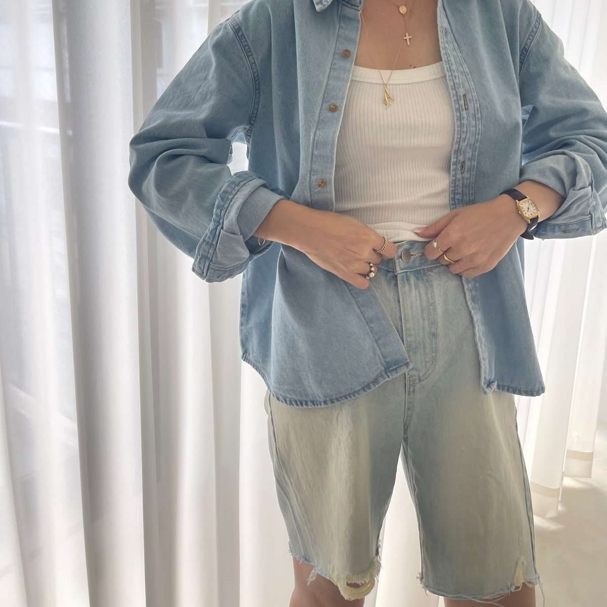 martin denim pants | FLÉN