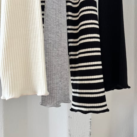 [Japan made]cashmere soft rib turtle（4color）