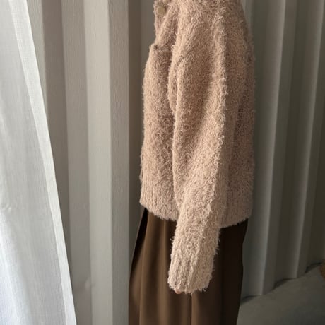 fancy yarn Knit cardigan（2color）