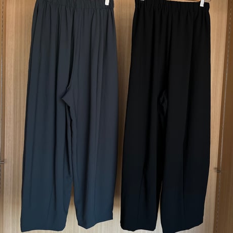 stretch chiffon volume pants (2color)