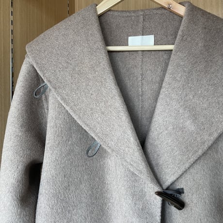 [original] big shoulder long duffle coat (2color)