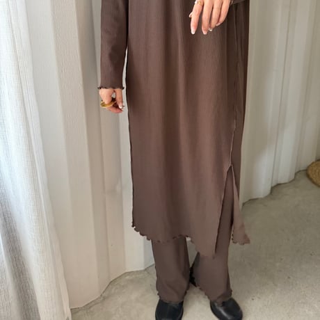 slit rib pants