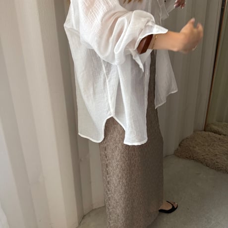 [Japan made] lace long skirt