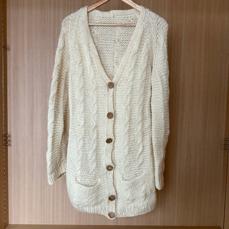 80’-90’ hand knit cardigan