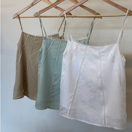 linen lace camisole(3color)