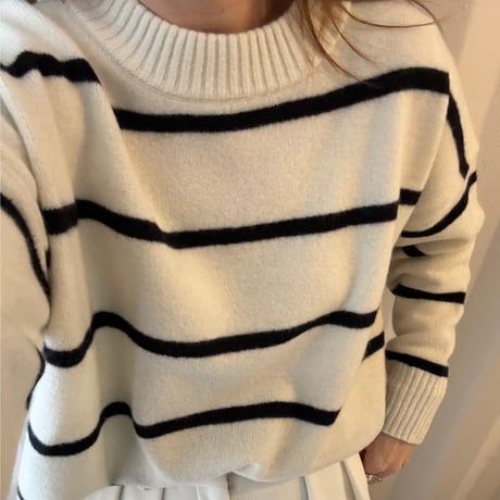 wool border knit（3color）