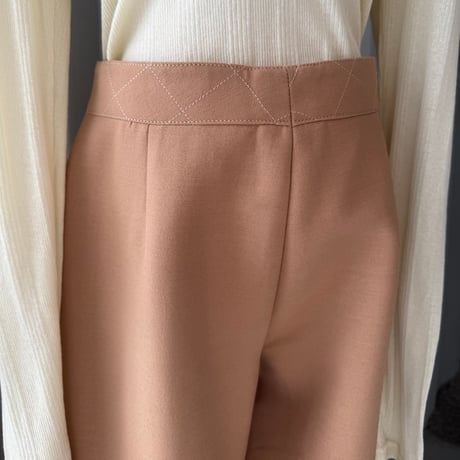 [dead stock] quilting wide pants