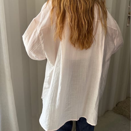 sheer over shirt (2color)