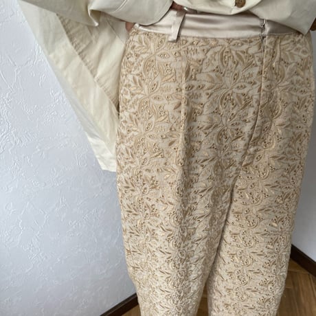 [original]embroidery pants (2color)