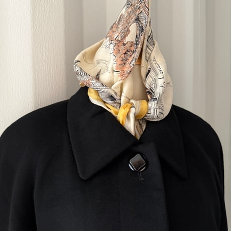 cashmere fly front coat