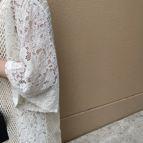 [original] crochet lace gilet (2color)