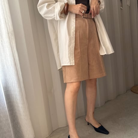 suède half pants
