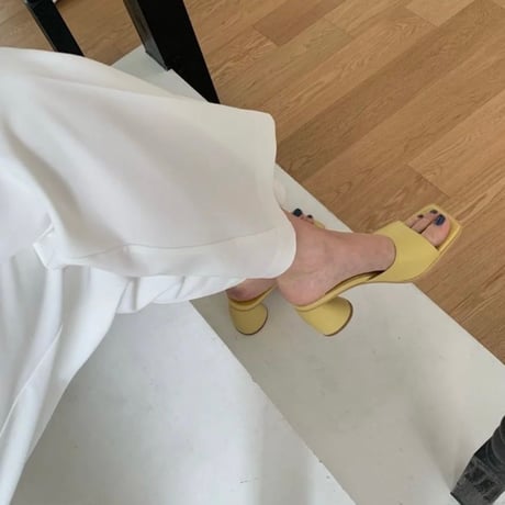volume heel sandal (3color)
