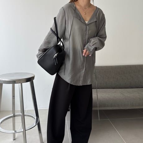 flat blouse (2color)