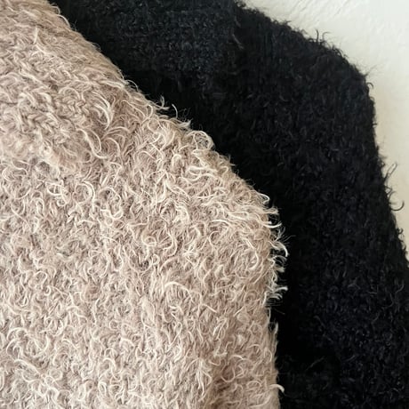 fancy yarn Knit cardigan（2color）