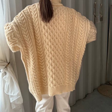 turtleneck cable knit tops