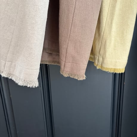 fringe linen one-piece (3color)
