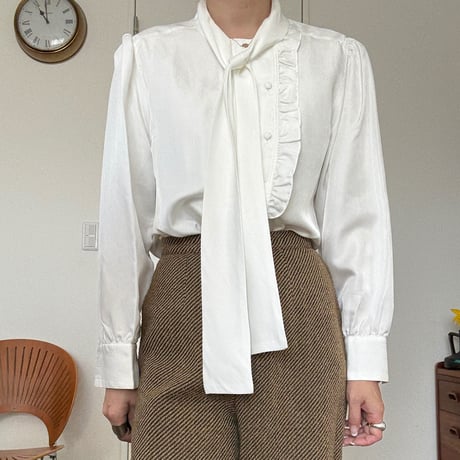 90’ tie blouse