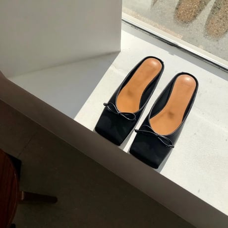 squaretoe slipper shoes (3color)