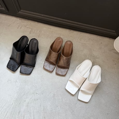 square sandal (3color)