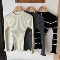 rib knit tops (3color)
