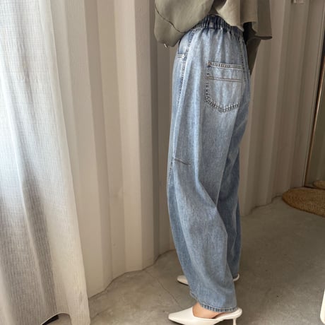 curve denim  pants (2color)