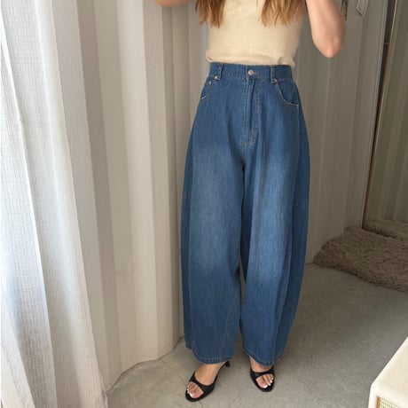 curve denim  pants (2color)