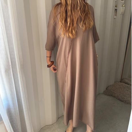 fringe linen one-piece (3color)