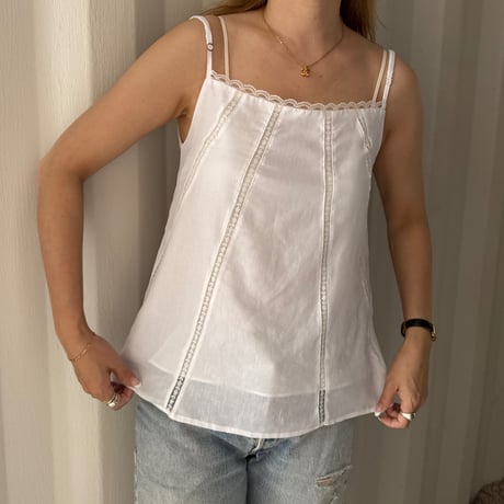 linen lace camisole(3color)