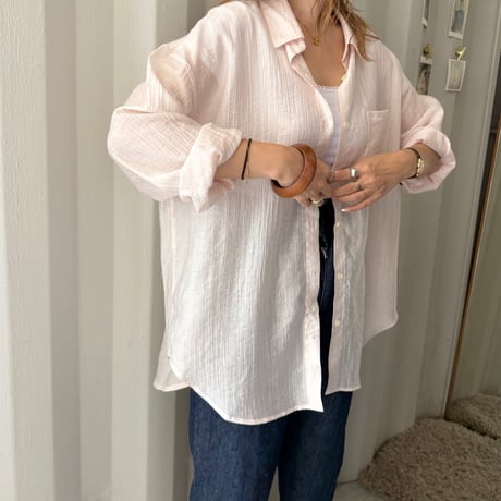 sheer over shirt (2color)