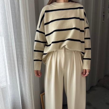 wool border knit（3color）