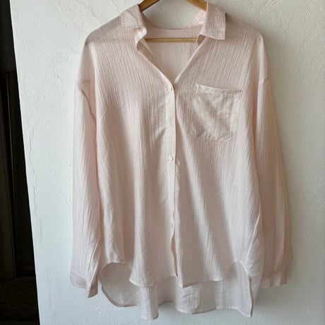 sheer over shirt (2color)